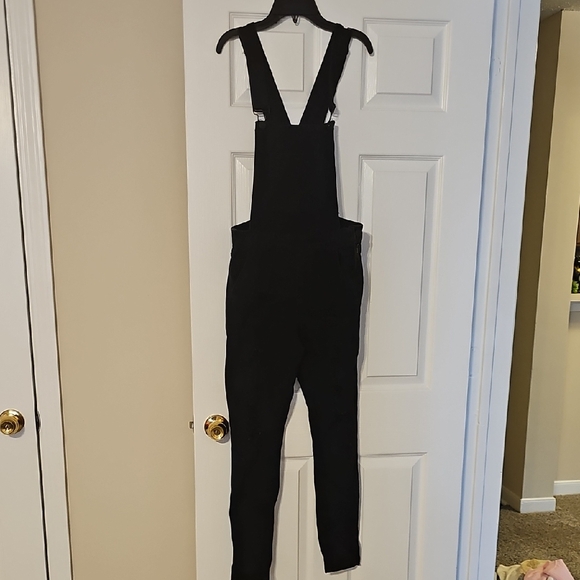 Dollhouse Black Denim Overalls - Picture 1 of 8